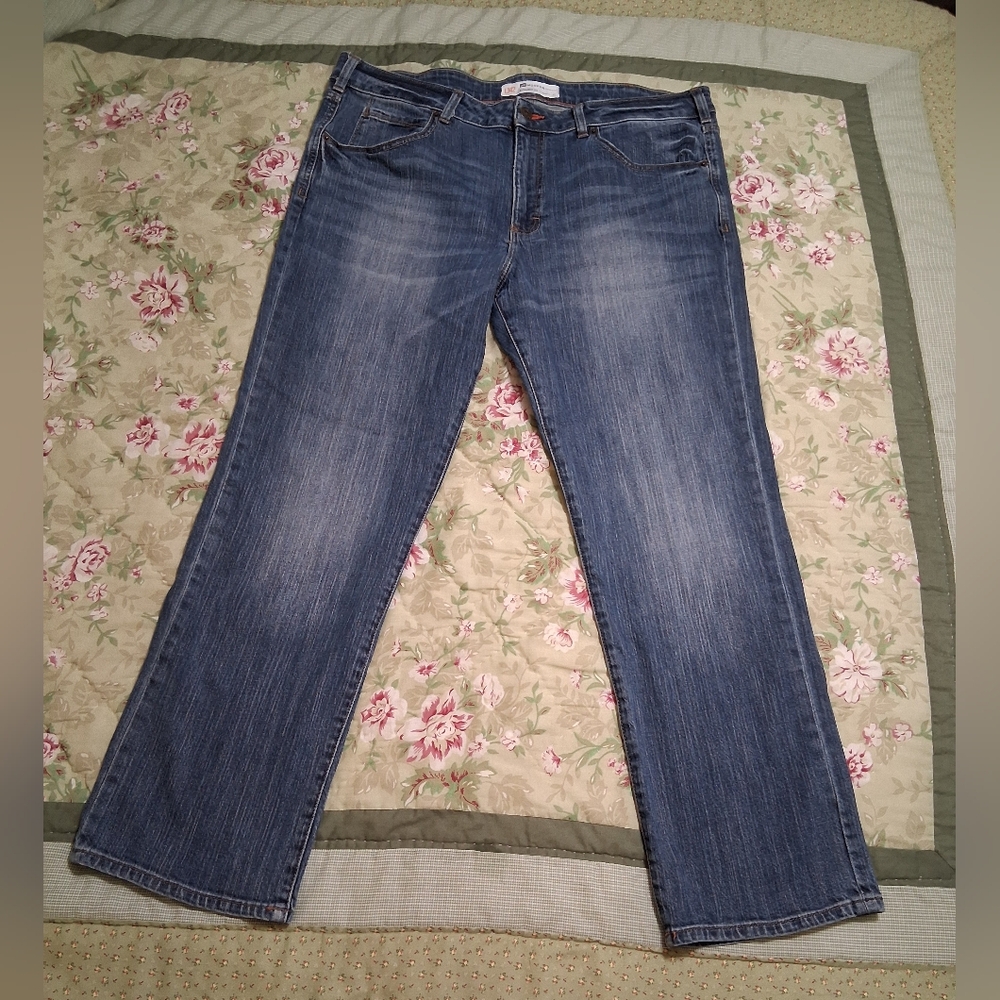 Lee Modern Series Jeans L342 Men's Straight Leg Blue Denim Dark Wash 40x30